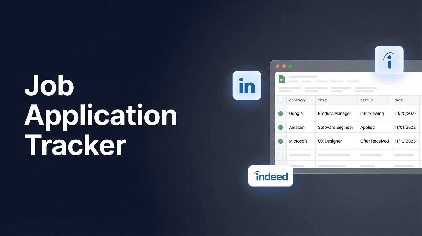 Job Application Tracker Google Sheets — Track Every Application