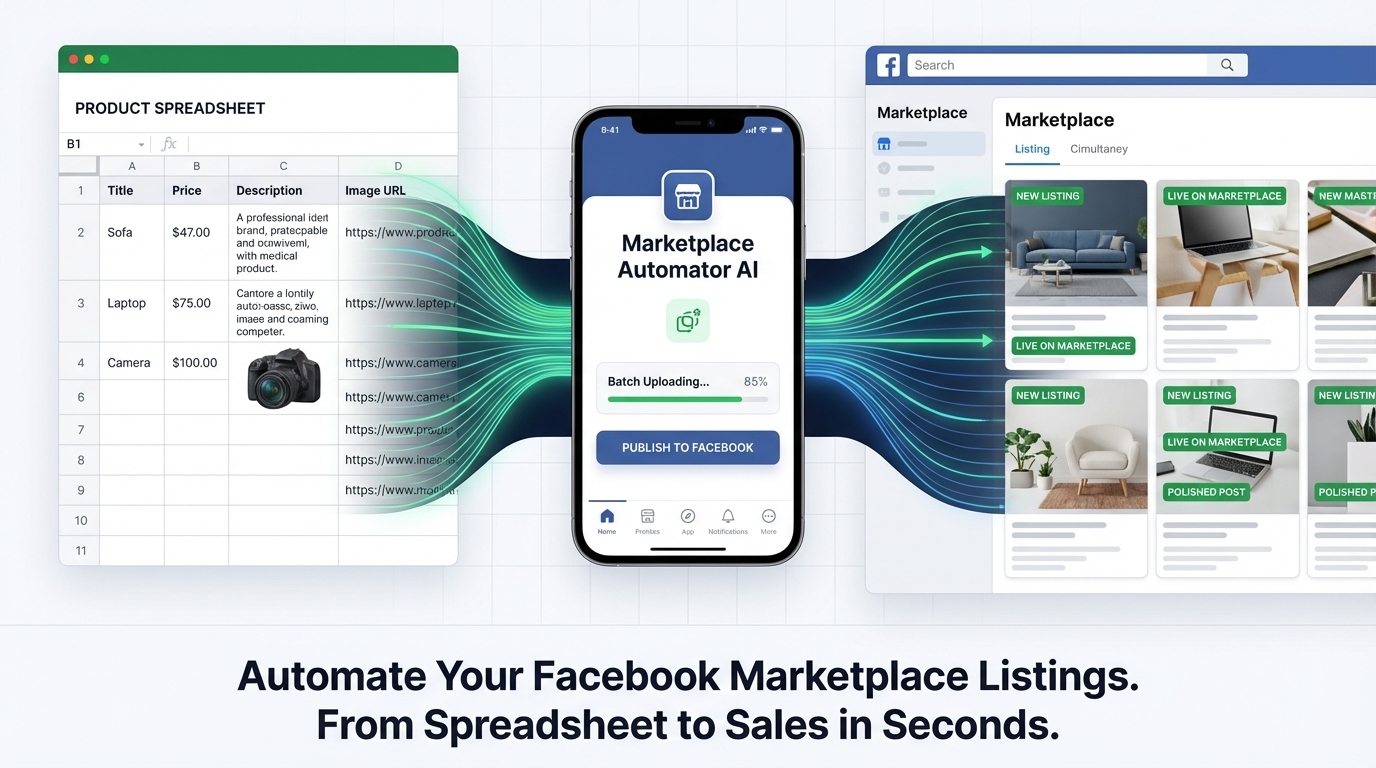 Upload Facebook Marketplace Listings 10× Quicker Using AI
