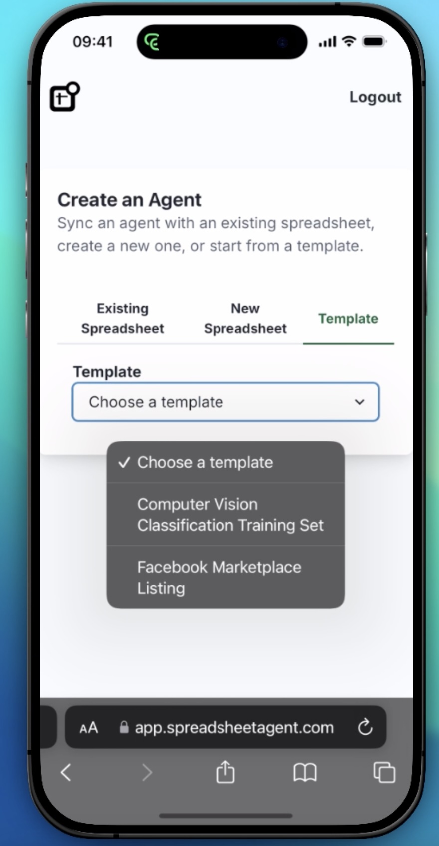 Step 1: Select the Facebook Marketplace template