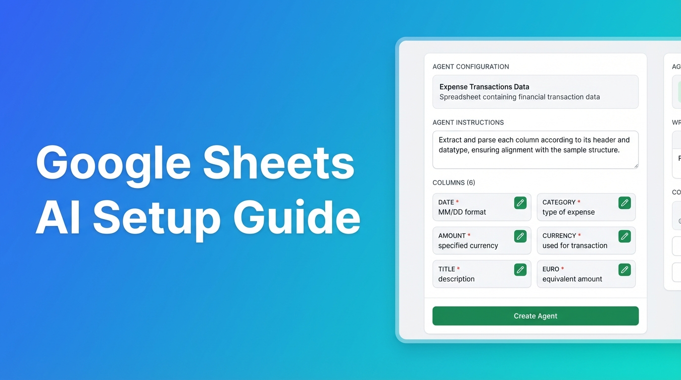 Google Sheets AI Agent Setup Guide