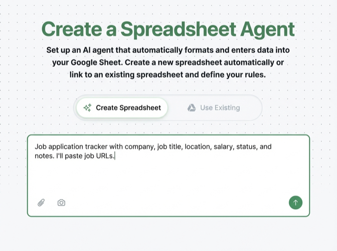 Create job application tracker agent