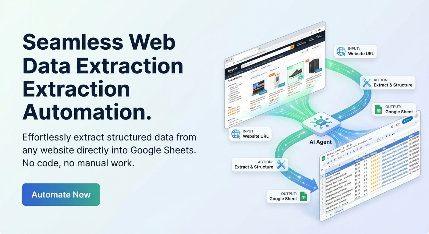 Scrape websites into Google Sheets with Spreadsheet Agent
