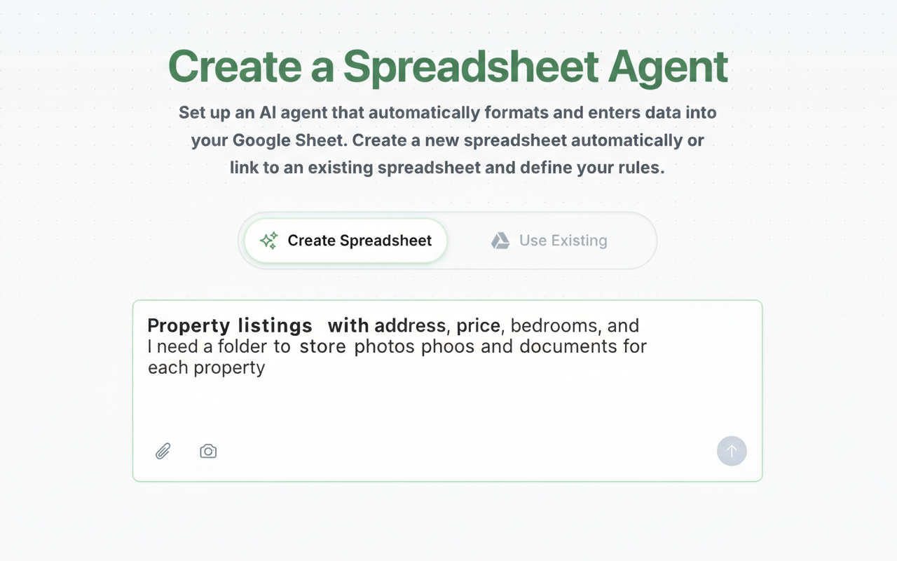 Creating a spreadsheet with asset folder - describe your need for file storage